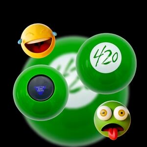 🎱 Funny NEW 420 Mystery Decision Magic 8 Ball 🎱
